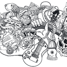 Mein Abschlussprojekt für den Kurs: Illustration mit Procreate: Entwirf detailreiche Kompositionen. Design, Ilustração tradicional, Ilustração digital, e Pintura digital projeto de Uwe Schettler - 26.10.2022