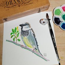 Mon projet du cours : Techniques expérimentales d’aquarelle pour débutants. Traditional illustration, Fine Arts, Watercolor Painting, and Naturalistic Illustration project by Sandrine Mandernach - 10.26.2022