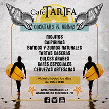 Café Tarifa | Cartelería. Graphic Design, and Poster Design project by Alicia Díaz - 02.24.2020