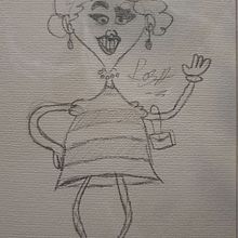 Rosa la gloriosa. Traditional illustration, Character Design, Drawing, and Animation project by Vania Borisova - 10.26.2022
