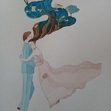 Il mio progetto del corso: Tecniche ad acquerello per illustrazioni da sogno. Watercolor Painting, Traditional illustration, Drawing, and Editorial Illustration project by laurabatzu - 10.27.2022
