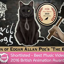 Evil Cat - Animated Music Video - Adaptation of Edgar Allan Poe's "The Black Cat" Ein Projekt aus dem Bereich Animation, Kino, Kunstleitung, Kino, Video und TV und Musik von Tom Yates - 10.09.2015