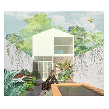Mi proyecto del curso: Representación gráfica de proyectos arquitectónicos. Un progetto di Architettura, Graphic design, Architettura d'interni, Interior design, Paesaggismo, Collage, Architettura digitale e Illustrazione architettonica di Anaïs Suam - 27.10.2022