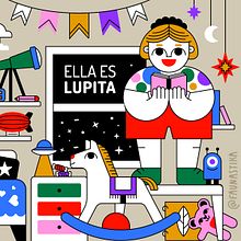 Ella es Lupita 🧸⭐️🔭. Traditional illustration, Character Design, Sketching, Digital Illustration, Children's Illustration, Digital Drawing, Narrative, and Picturebook project by Gilda Martini - 10.29.2022