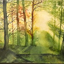 My project for course: Dreamy Watercolor Landscapes: Paint with Light. Painting, and Watercolor Painting project by susannemoore - 10.29.2022