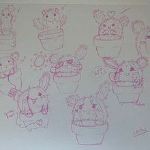 My project for course: Kawaii Illustration: Create Charming Characters. Un proyecto de Ilustración tradicional, Diseño de personajes, Manga, Bocetado y Dibujo de Catie C. - 14.09.2022