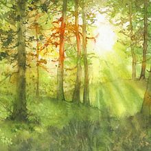 Mon projet du cours : Paysages oniriques à l'aquarelle : capturez la lumière. Un proyecto de Pintura y Pintura a la acuarela de mlgribouille - 30.10.2022