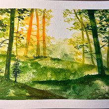 My project for course: Dreamy Watercolor Landscapes: Paint with Light. Painting, and Watercolor Painting project by Jane Turner - 10.30.2022