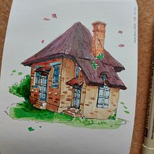 Mon projet du cours : Esquisses d'architecture expressives aux feutres de couleur. Een project van  Schetsen,  Tekening,  Architecturale illustratie, Sketchbook y  Illustratie met inkt van Chloé - 30.10.2022
