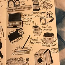 My project for course: Illustrated Life Journal: A Daily Mindful Practice. Projekt z dziedziny  Sztuki piękne, Sketching, Kreat, wność,  R, sunek, Sketchbook, Trad, c, jna ilustracja i Pisanie użytkownika Adriana Horak - 30.10.2022