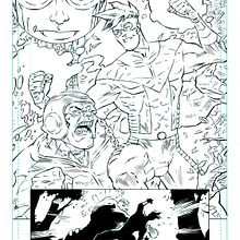 Inking for Comic Books: same page, 3 different techniques. Traditional illustration, Comic, Ink Illustration, Figure Drawing, and Digital Drawing project by Sam Hart - 11.01.2022