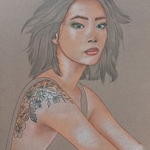 My project for course: Illustration with Pastel and Coloured Pencils. Un proyecto de Ilustración tradicional, Bellas Artes, Dibujo a lápiz, Dibujo, Dibujo de Retrato, Dibujo realista y Dibujo artístico de Magali Raffestin - 01.11.2022