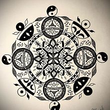 Mon projet du cours : L'art de dessiner des mandalas : créez des motifs géométriques. Drawing & Ink Illustration project by mpc_mady - 11.01.2022