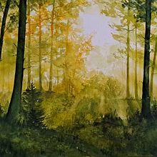 My project for course: Dreamy Watercolor Landscapes: Paint with Light . % Beata Gorkowienko tarafından hazırlanan Tablo, Sulubo, Ve a Resim projesi - 11.05.2022