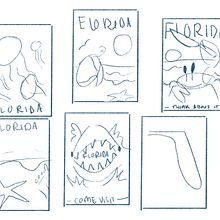 Florida Anti-Travel Poster. Traditional illustration, and Digital Illustration project by Eighty Pandeaux - 11.01.2022