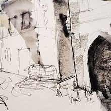 Mi proyecto del curso: Dibujo arquitectónico con acuarela y tinta. Sketching, Drawing, Watercolor Painting, Architectural Illustration, Sketchbook & Ink Illustration project by katerina_11 - 11.01.2022