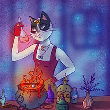 Mon projet du cours : Illustration d’animaux fantastiques sur Procreate. Un projet de Illustration traditionnelle, Conception de personnages, Dessin, Illustration numérique, Stor, telling , et Narration de Anna G. - 02.11.2022