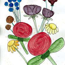 Flores veraniegas. Traditional illustration, Fine Arts, Creativit, Drawing, and Watercolor Painting project by artsofix - 11.02.2022