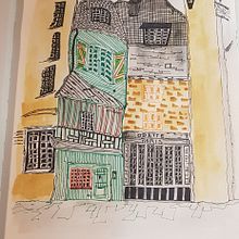 Rysunek architektoniczny: kolor i artystyczna ekspresja Albert Kiefer. Watercolor Painting, Creativit, Drawing, Architectural Illustration, Pencil Drawing, and Artistic Drawing project by Magdalena Wawrynowicz - 11.02.2022