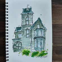 Mi proyecto del curso: Dibujo arquitectónico expresivo con marcadores de colores. Sketching, Drawing, Architectural Illustration, Sketchbook & Ink Illustration project by Alba Basacoma - 11.02.2022