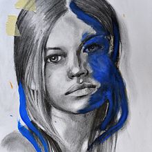 Mój projekt z kursu: Portret technikami mieszanymi: uchwyć emocje i uczucia. Un proyecto de Bellas Artes, Dibujo a lápiz, Dibujo, Dibujo de Retrato, Dibujo realista y Dibujo artístico de agleszczynska - 02.11.2022