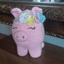 La Cerdita coqueta . Arte și meșteșuguri, Design de jucării, Arte din fibre, Amigurumi și Design textil de thalia216 - 11.02.2022