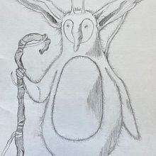 DA2: Dibujo Animal fantástico.. Een project van Tekening met potlood van Carla Villamana - 02.11.2022