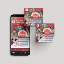 Diseño y gestión de redes para club deportivo - CLUB ATLETISME SANT CELONI. Design gráfico, Direção de arte, e Web Design projeto de Diana Tubau Gassiot - 03.11.2022