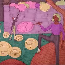 My project for course: Basic Principles of Drawing People from Imagination. Traditional illustration, Fine Arts, Sketching, Pencil Drawing, Drawing, Artistic Drawing, and Figure Drawing project by Eva - 10.31.2022