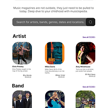 Redesign | Landing Page | Musiclopedia. Projekt z dziedziny UX / UI użytkownika Sinefin Gış - 04.11.2022