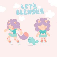 My project for course: Kawaii Character Creation in 3D with Blender . Traditional illustration, Character Design, Digital Illustration, 3D Modeling, and Manga project by Arielle Polinger - 11.03.2022