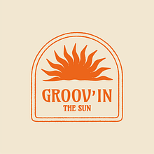 Logo Groov'in the sun Ein Projekt aus dem Bereich Grafikdesign von Mandrine Kempa - 04.11.2022