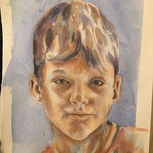 My project for course: Artistic Portrait with Watercolors. Fine Arts, Painting, Watercolor Painting, and Portrait Drawing project by jolyaube - 10.31.2022