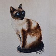 My Project for Course Expressive Animal Portraits in Watercolor. Watercolor Painting, and Traditional illustration project by Ana Mioli - 11.04.2022