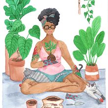 Meu projeto do curso: Ilustração e caracterização de personagens com aquarela. Traditional illustration, Character Design, Painting, and Watercolor Painting project by Juliana Germano Farias - 11.04.2022