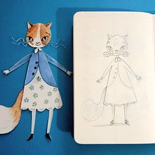 Il mio progetto del corso: Tecniche di illustrazione per narrativa infantile. Projekt z dziedziny Trad, c, jna ilustracja, Projektowanie postaci, Papercraft,  R, sunek, Ilustracja c, frowa, Ilustracje dla dzieci i Narracja użytkownika Francesca Vitolo - 05.05.2023