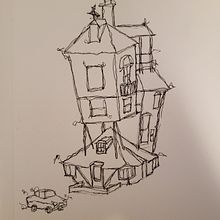 My project for course: Expressive Architectural Sketching with Colored Markers. Sketching, Drawing, Architectural Illustration, Sketchbook & Ink Illustration project by Laura Wilson - 11.05.2022