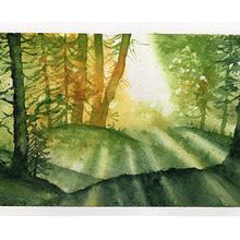 Mi proyecto del curso: Paisajes de ensueño con acuarela: plasma la luz. Un progetto di Pittura e Pittura ad acquerello di Tamara - 03.11.2022