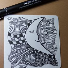 Desenho ZenTangle Ein Projekt aus dem Bereich Zeichnung von emanuellelena - 05.11.2022