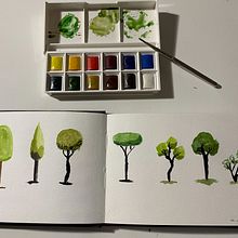 My project for course: Drawing for Beginners Level -1. Desenho a lápis, Desenho, Pintura em aquarela, e Sketchbook projeto de asilvpereira - 06.11.2022