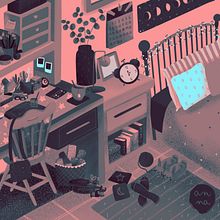 La habitación de Lili. Traditional illustration project by Anna Méndez - 11.06.2022