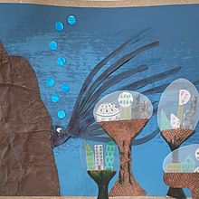 Mon projet du cours : Illustration d’histoires avec du papier. Un proyecto de Ilustración tradicional, Collage, Papercraft, Ilustración infantil, Creatividad con niños y Narrativa de Marthe Taillon - 06.11.2022