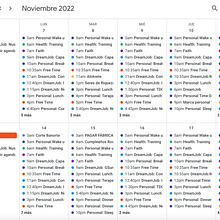 Mi proyecto del curso: Organización de agenda: gestiona tu tiempo y energía. Un proyecto de Consultoría creativa, Gestión del diseño, Marketing, Gestión y productividad							 de maralvarezdelcastillo - 07.11.2022