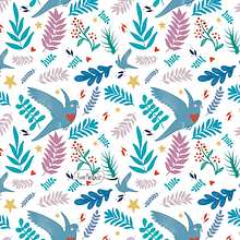 Mon projet du cours : Illustration numérique de motifs inspirés de la faune et la flore. Traditional illustration, Pattern Design, Drawing, Digital Illustration, and Botanical Illustration project by Roxane Marie Galliez - 11.07.2022