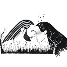 Mon projet du cours : Technique de dessin traditionnel avec Procreate. Un progetto di Illustrazione tradizionale, Disegno, Illustrazione digitale, Disegno di ritratti e Disegno digitale di Roxane Marie Galliez - 07.11.2022