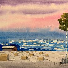 My project for course: This experimental landscape. Un proyecto de Bellas Artes, Pintura y Pintura a la acuarela de patricia555 - 07.11.2022