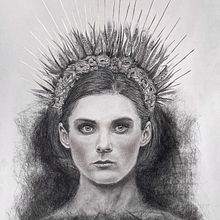 My project for course: Artistic Charcoal Portraiture: Creating Atmosphere. Un projet de Illustration traditionnelle, Beaux Arts, Dessin, Dessin de portrait, Dessin réaliste , et Dessin artistique de Hela Burkhardt - 07.11.2022