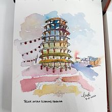 My project for course: Architectural Sketching with Watercolor and Ink. Un proyecto de Bocetado, Dibujo, Pintura a la acuarela, Ilustración arquitectónica, Sketchbook e Ilustración con tinta de Melissa D'Cruz - 07.11.2022