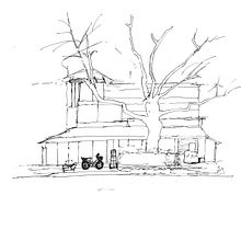 My project for course: Expressive Architectural Sketching with Colored Markers. Sketching, Drawing, Architectural Illustration, Sketchbook & Ink Illustration project by Phan - 11.07.2022