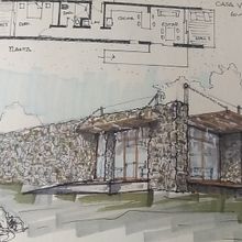 Mi proyecto del curso: Ilustración arquitectónica a mano alzada. Un progetto di Architettura, Disegno a matita e Illustrazione architettonica di Juan Vicente Mas Estevez - 08.11.2022